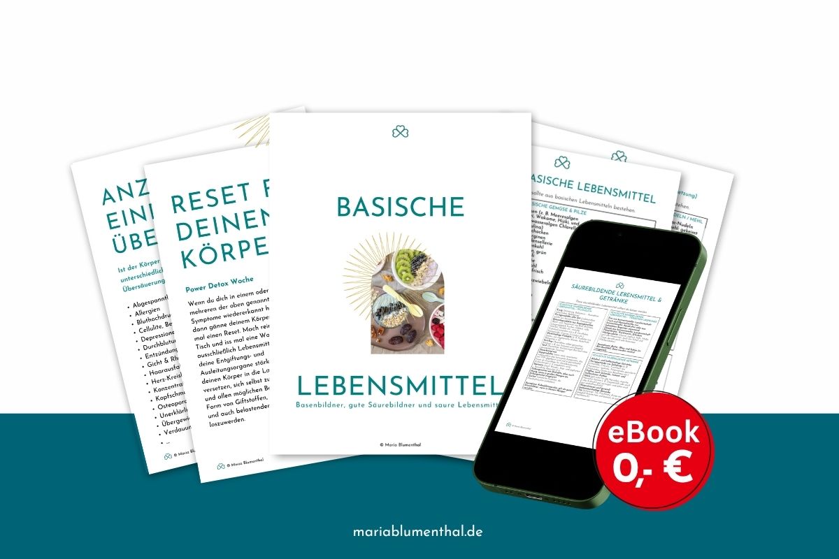 Mockup Basische Lebensmittelliste