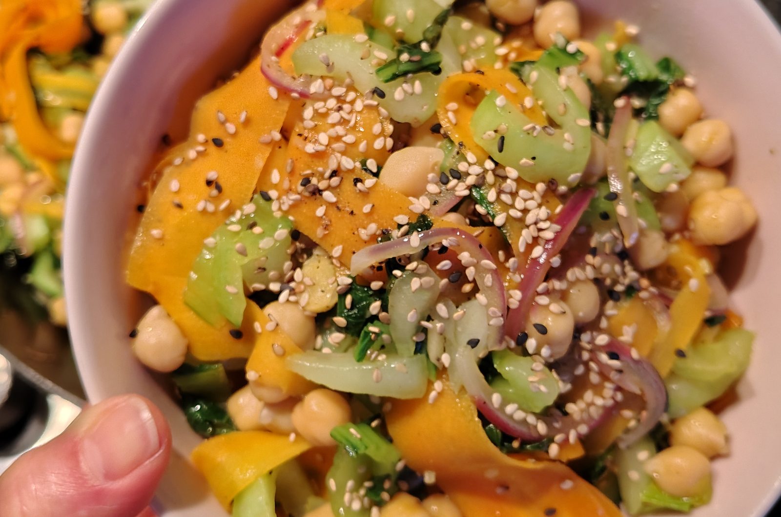 Kichererbsen-Pfännchen mit Pak Choi