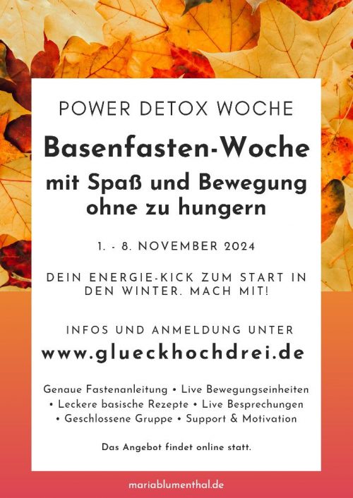 Power Detox Woche vom 1.-8. November 2024